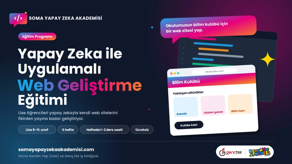 Yapay Zeka ile Uygulamalı Web Geliştirme Eğitimi